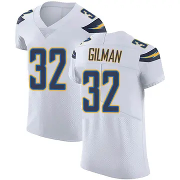 Nike Alohi Gilman Men's Elite Los Angeles Chargers White Vapor Untouchable Jersey
