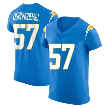 Nike Amen Ogbongbemiga Men's Elite Los Angeles Chargers Blue Alternate Vapor Untouchable Jersey