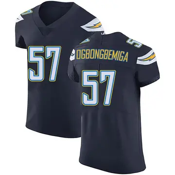 Nike Amen Ogbongbemiga Men's Elite Los Angeles Chargers Navy Blue Team Color Vapor Untouchable Jersey