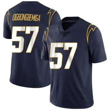 Nike Amen Ogbongbemiga Men's Limited Los Angeles Chargers Navy Team Color Vapor Untouchable Jersey