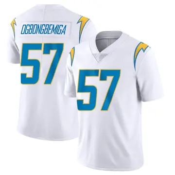 Nike Amen Ogbongbemiga Men's Limited Los Angeles Chargers White Vapor Untouchable Jersey