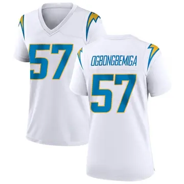 Nike Amen Ogbongbemiga Women's Game Los Angeles Chargers White Jersey