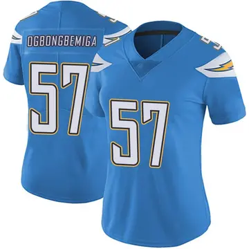Nike Amen Ogbongbemiga Women's Limited Los Angeles Chargers Blue Powder Vapor Untouchable Alternate Jersey