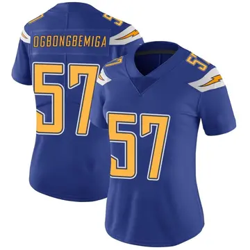Nike Amen Ogbongbemiga Women's Limited Los Angeles Chargers Royal Color Rush Vapor Untouchable Jersey