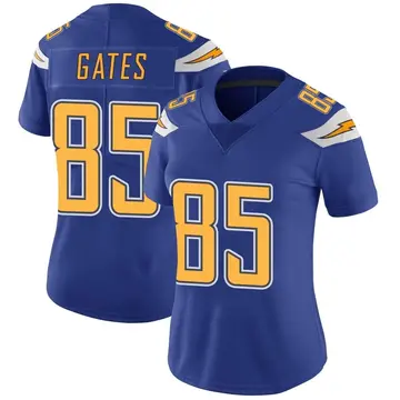 Nike Antonio Gates Women's Limited Los Angeles Chargers Royal Color Rush Vapor Untouchable Jersey
