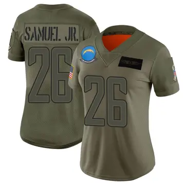 Nike Asante Samuel Jr. Women's Limited Los Angeles Chargers Camo 2019 Salute to Service Jersey