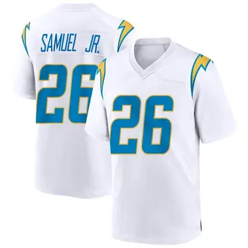 Nike Asante Samuel Jr. Youth Game Los Angeles Chargers White Jersey