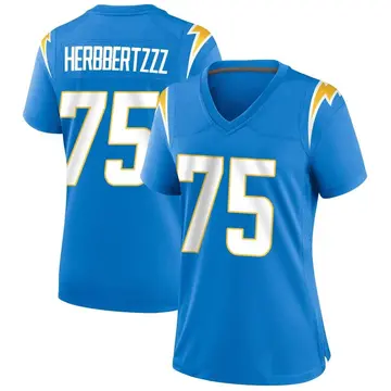Nike Austen Pleasants Women's Game Los Angeles Chargers Blue Powder Alternate Jersey