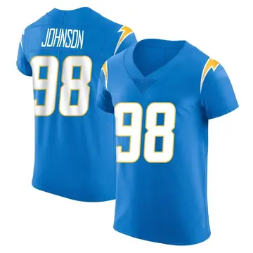 Nike Austin Johnson Men's Elite Los Angeles Chargers Blue Alternate Vapor Untouchable Jersey