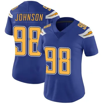 Nike Austin Johnson Women's Limited Los Angeles Chargers Royal Color Rush Vapor Untouchable Jersey