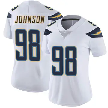 Nike Austin Johnson Women's Limited Los Angeles Chargers White Vapor Untouchable Jersey