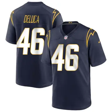 Nike Ben DeLuca Men's Game Los Angeles Chargers Navy Team Color Jersey