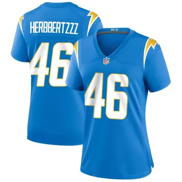 Nike Ben DeLuca Women's Game Los Angeles Chargers Blue Powder Alternate Jersey