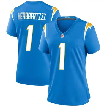 Nike Brandon Peters Women's Game Los Angeles Chargers Blue Powder Alternate Jersey