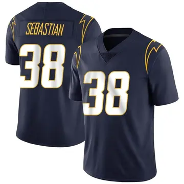 Nike Brandon Sebastian Men's Limited Los Angeles Chargers Navy Team Color Vapor Untouchable Jersey