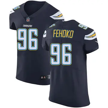 Nike Breiden Fehoko Men's Elite Los Angeles Chargers Navy Blue Team Color Vapor Untouchable Jersey