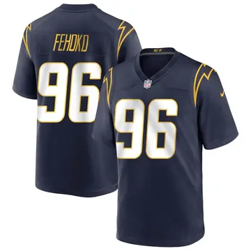 Nike Breiden Fehoko Men's Game Los Angeles Chargers Navy Team Color Jersey