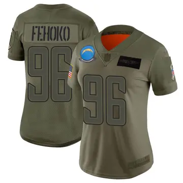 Nike Breiden Fehoko Women's Limited Los Angeles Chargers Camo 2019 Salute to Service Jersey