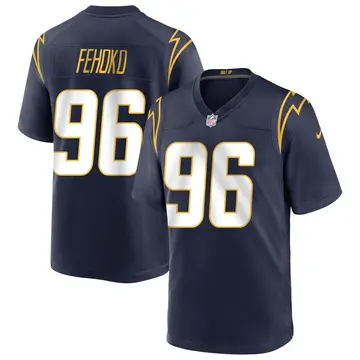 Nike Breiden Fehoko Youth Game Los Angeles Chargers Navy Team Color Jersey