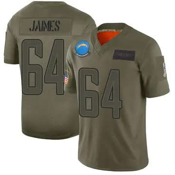 Nike Brenden Jaimes Men's Limited Los Angeles Chargers Camo 2019 Salute to Service Jersey