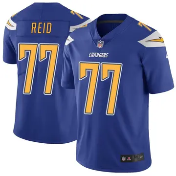 Nike Caraun Reid Youth Limited Los Angeles Chargers Royal Color Rush Vapor Untouchable Jersey