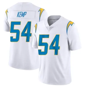 Nike Carlo Kemp Men's Limited Los Angeles Chargers White Vapor Untouchable Jersey