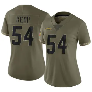 Nike Carlo Kemp Women's Limited Los Angeles Chargers Olive 2022 Salute To Service Jersey