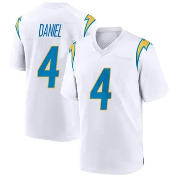 Nike Chase Daniel Men's Game Los Angeles Chargers White Jersey