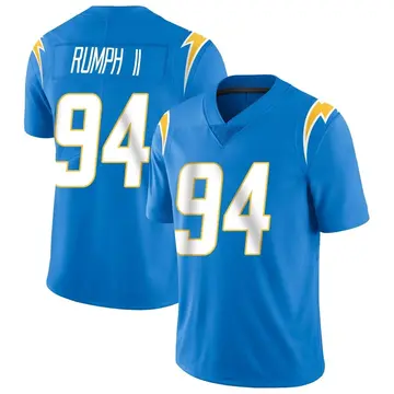 Nike Chris Rumph II Men's Limited Los Angeles Chargers Blue Powder Vapor Untouchable Alternate Jersey