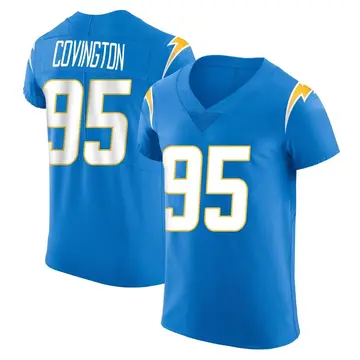 Nike Christian Covington Men's Elite Los Angeles Chargers Blue Alternate Vapor Untouchable Jersey