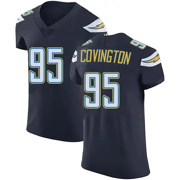 Nike Christian Covington Men's Elite Los Angeles Chargers Navy Blue Team Color Vapor Untouchable Jersey