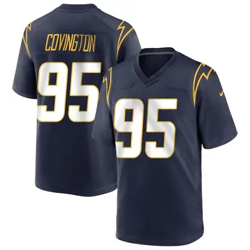 Nike Christian Covington Men's Game Los Angeles Chargers Navy Team Color Jersey
