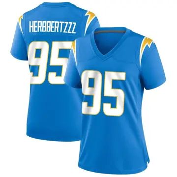 Nike Christian Covington Women's Game Los Angeles Chargers Blue Powder Alternate Jersey