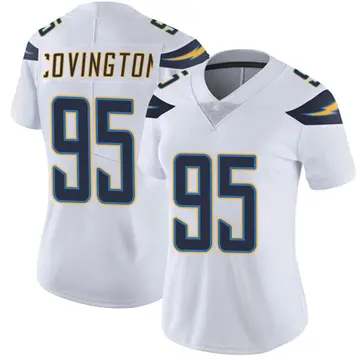 Nike Christian Covington Women's Limited Los Angeles Chargers White Vapor Untouchable Jersey