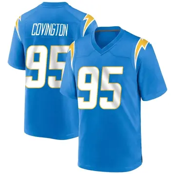 Nike Christian Covington Youth Game Los Angeles Chargers Blue Powder Alternate Jersey