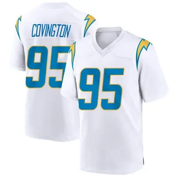 Nike Christian Covington Youth Game Los Angeles Chargers White Jersey