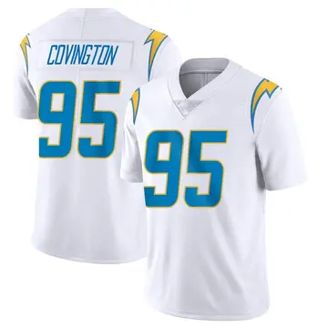 Nike Christian Covington Youth Limited Los Angeles Chargers White Vapor Untouchable Jersey