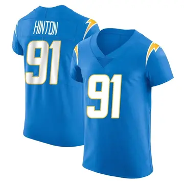 Nike Christopher Hinton Men's Elite Los Angeles Chargers Blue Alternate Vapor Untouchable Jersey