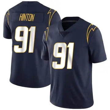 Nike Christopher Hinton Men's Limited Los Angeles Chargers Navy Team Color Vapor Untouchable Jersey