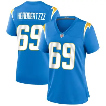 Nike Christopher Hinton Women's Game Los Angeles Chargers Blue Powder Alternate Jersey