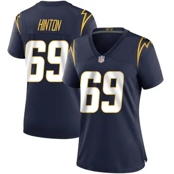 Nike Christopher Hinton Women's Game Los Angeles Chargers Navy Team Color Jersey