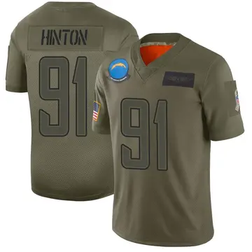 Nike Christopher Hinton Youth Limited Los Angeles Chargers Camo 2019 Salute to Service Jersey