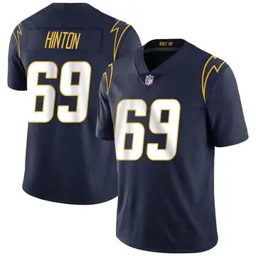 Nike Christopher Hinton Youth Limited Los Angeles Chargers Navy Team Color Vapor Untouchable Jersey