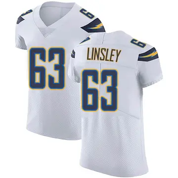 Nike Corey Linsley Men's Elite Los Angeles Chargers White Vapor Untouchable Jersey