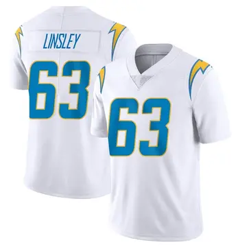 Nike Corey Linsley Men's Limited Los Angeles Chargers White Vapor Untouchable Jersey