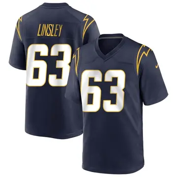 Nike Corey Linsley Youth Game Los Angeles Chargers Navy Team Color Jersey