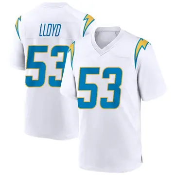 Nike Damon Lloyd Men's Game Los Angeles Chargers White Jersey