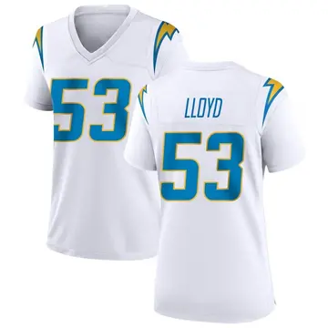 Nike Damon Lloyd Women's Game Los Angeles Chargers White Jersey