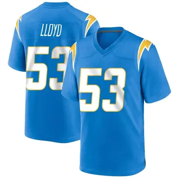 Nike Damon Lloyd Youth Game Los Angeles Chargers Blue Powder Alternate Jersey