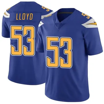 Nike Damon Lloyd Youth Limited Los Angeles Chargers Royal Color Rush Vapor Untouchable Jersey